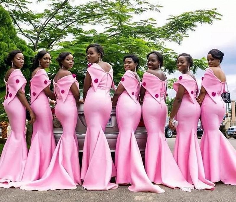 2018 Pink Bridesmaid Dresses Off Shoulder African Red Flowers Mermaid Beaded Sash Long Black Girl Maid Of Honor Wedding Party Prom Gowns
2018 Pink Bridesmaid Dresses Off Shoulder African Red Flowers Mermaid Beaded Sash Long Black Girl Maid Of Honor Wedding Party Prom Gowns
