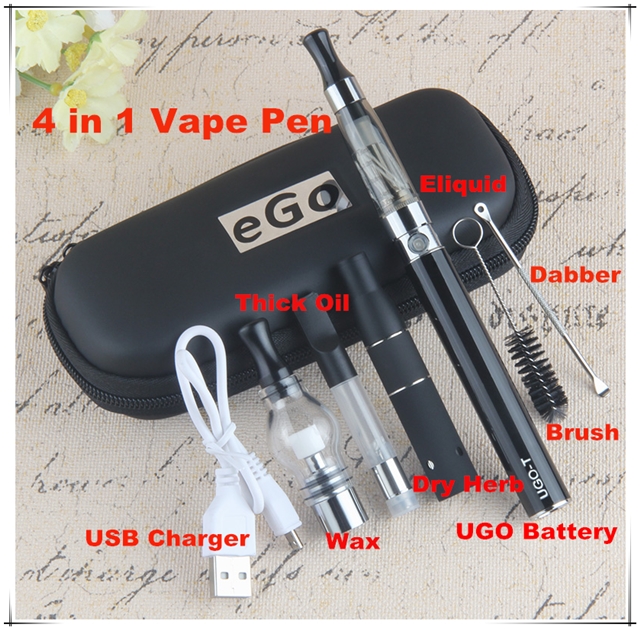 Authentic 4 in 1 eGo Vape Pen Batery with 4 EVOD Vaporizer Oil Wax Dry Herb 1100/900/650mAh UGO Mini Starter Kit, Multi
Authentic 4 in 1 eGo Vape Pen Batery with 4 EVOD Vaporizer Oil Wax Dry Herb 1100/900/650mAh UGO Mini Starter Kit, Multi
