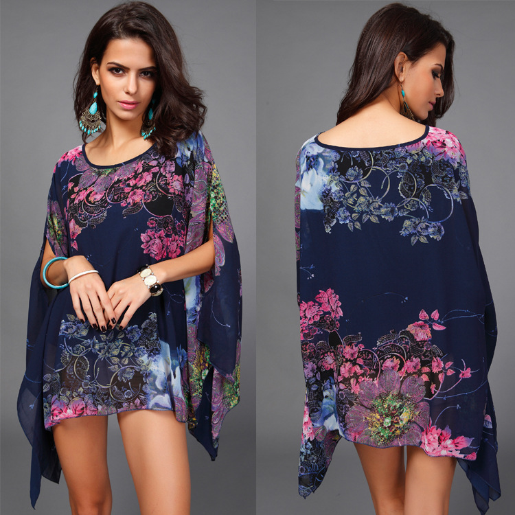Women Chiffon Blouse Shirts Floral Print O Neck Half Sleeve Loose Casual Plus Size M- 3XL European Summer Fashion Tops, Yellow
Women Chiffon Blouse Shirts Floral Print O Neck Half Sleeve Loose Casual Plus Size M- 3XL European Summer Fashion Tops, Yellow