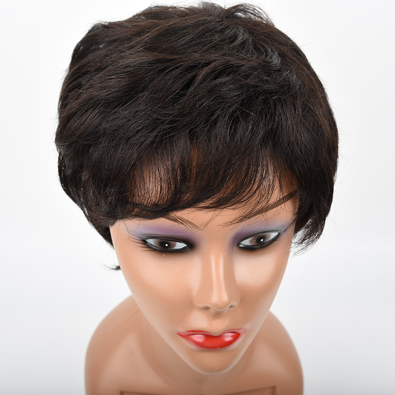 Hotselling Short Bob Wigs For Black Women natural wave Wig 4inch 100% Human Hair full lace front Wigs