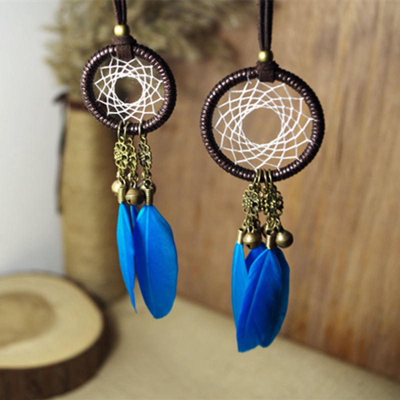 5 colors for choices feather dream catcher car hanging dream catcher decoration2865653