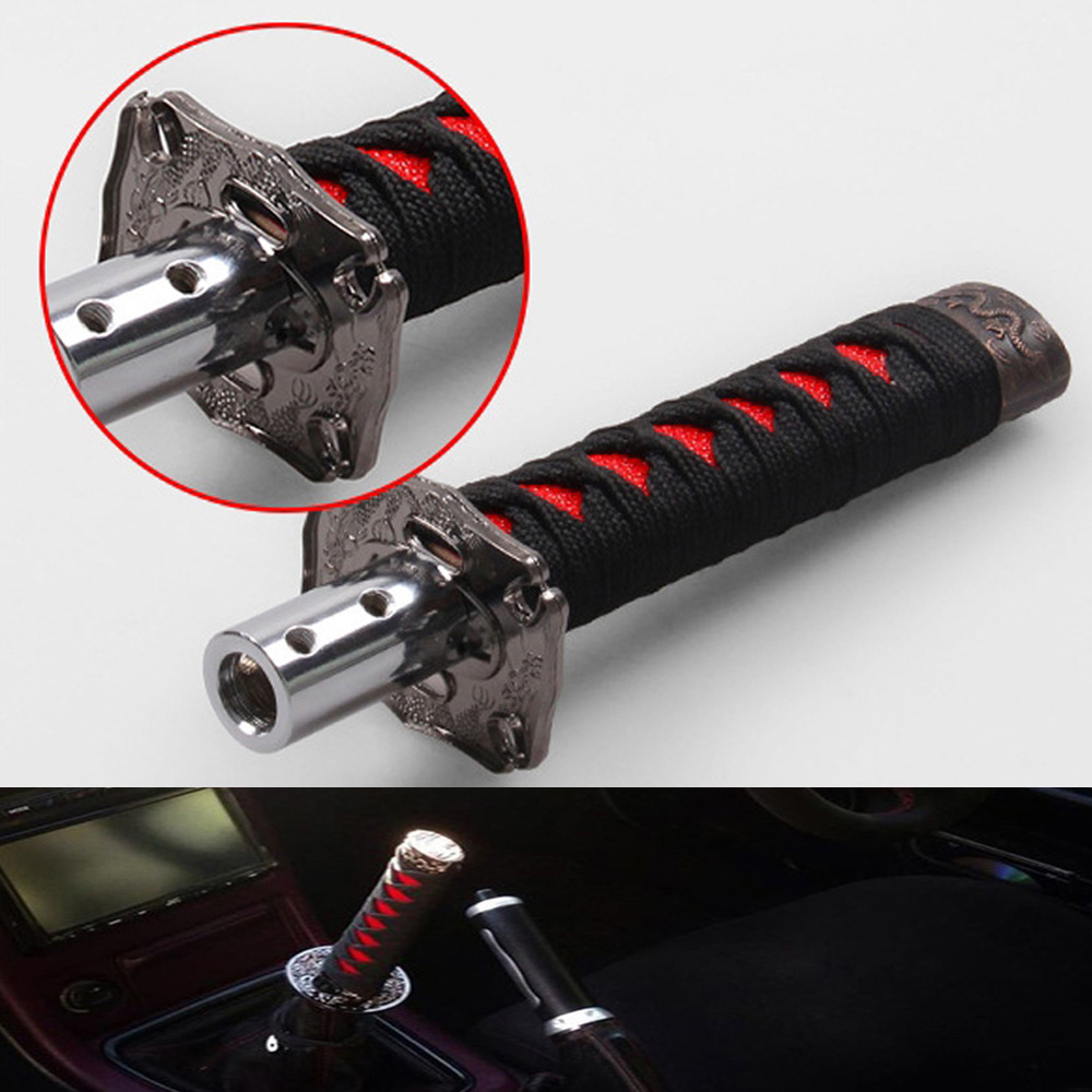 8/9.5/10/12mm Adapter 2018 Black & Red Universal Car Metal JDM Samurai Sword Gear Shift Knob Shifter Fit For Audi BMW VW Honda Toyota Skoda
8/9.5/10/12mm Adapter 2018 Black & Red Universal Car Metal JDM Samurai Sword Gear Shift Knob Shifter Fit For Audi BMW VW Honda Toyota Skoda