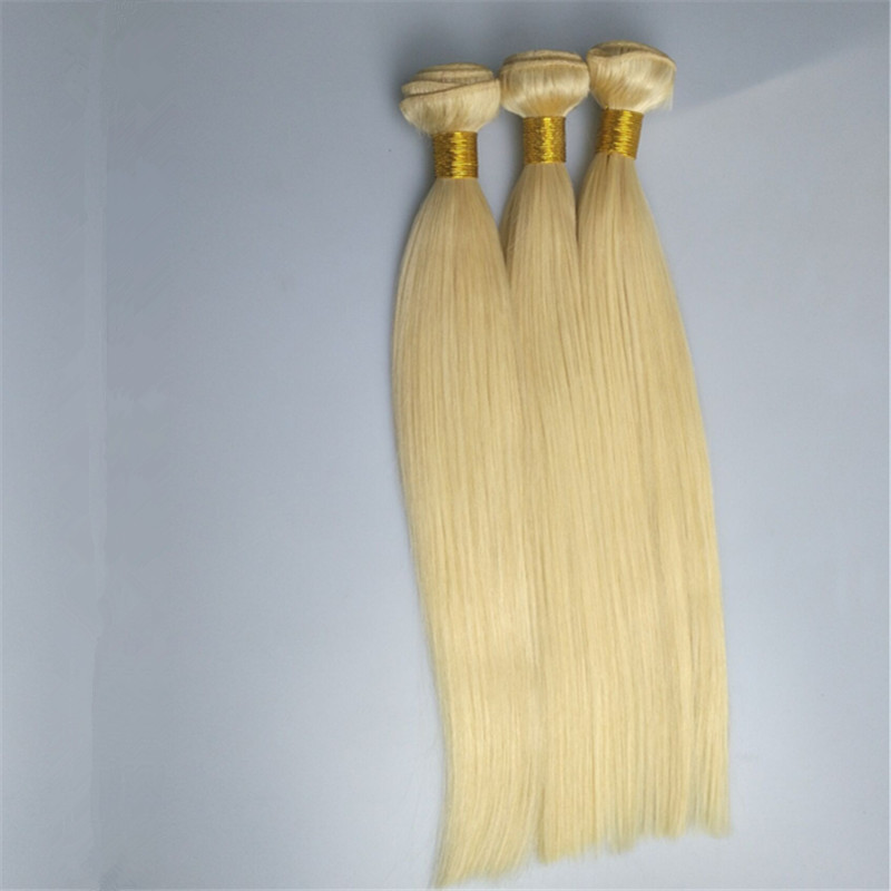 brazilian straight virgin hair color 613 bleach blonde human hair weave bundles remy hair extensions 3 4pcs double wefts free dhl