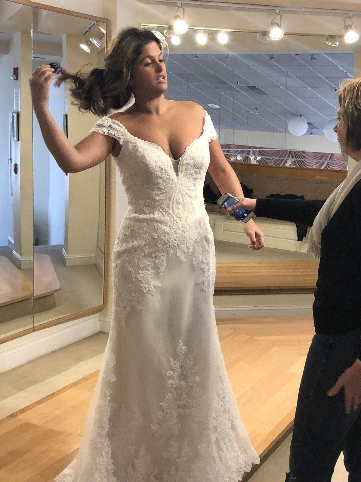 2019 New Plus Size Wedding Dresses With Detachable Train Off The Shoulder Lace Appliques Wedding Dress Vestido De Novia Bridal Gowns
