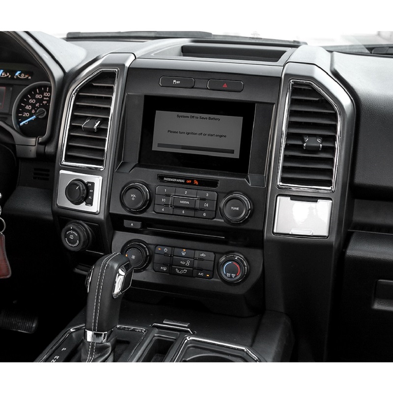 Car Four-Drive System/Power Socket Trim Decoration Cover For Ford F150 Ford F150 2015 2016 2017 2018 Auto Interior Accessories