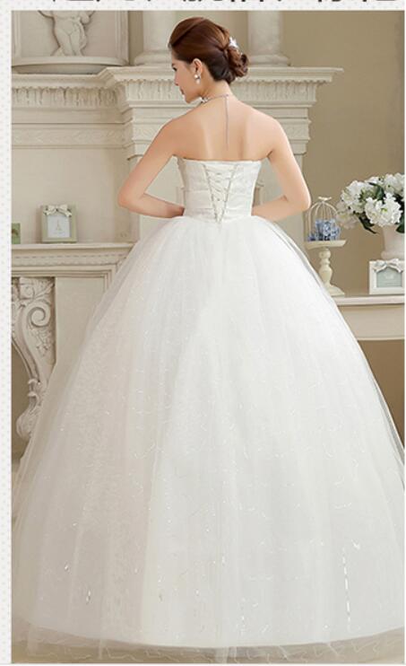 Lace With Crystal Wedding Dress 2018 New Fashionable Married Cheap Wed Dresses Plus Size Elegant vestidos de renda