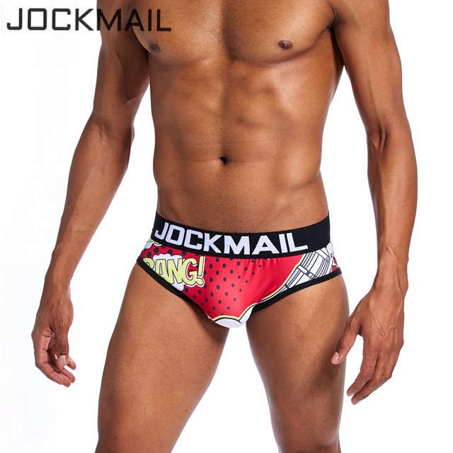 JOCKMAIL Brand Men's Underwear Sexy Playful printed Briefs slip Male Underpants calzoncillos Breathable Cuecas Gay Male Panties, Red
JOCKMAIL Brand Men's Underwear Sexy Playful printed Briefs slip Male Underpants calzoncillos Breathable Cuecas Gay Male Panties, Red