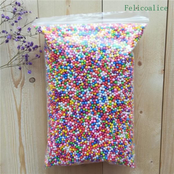 1bag 7-9mm Mini Colorful Round Foam Balls Crystal Bottle Decoration Pillow/Sofa Filler Styrofoam Balls Colored Foam