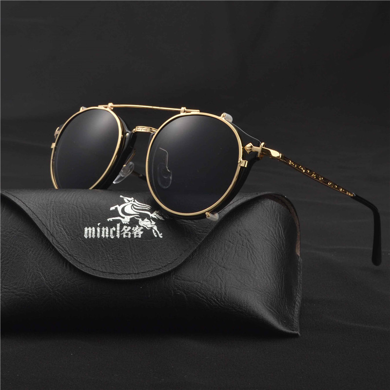 

MINCL/Magnet Flat Sunglasses Dual use Clip Mirrored Sunglasses glasses MenClips Custom Prescription Myopia Eyeglasses LXL