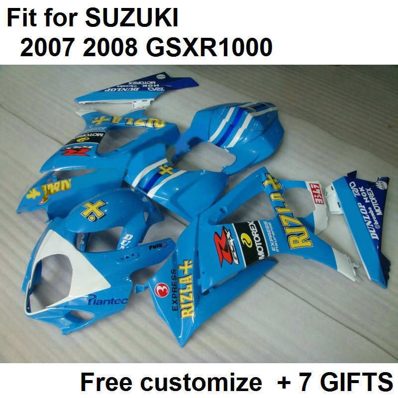 High quality fairing kit for Suzuki GSXR1000 07 08 sky blue fairings set GSXR1000 2007 2008 DF36, Same as picture
High quality fairing kit for Suzuki GSXR1000 07 08 sky blue fairings set GSXR1000 2007 2008 DF36, Same as picture