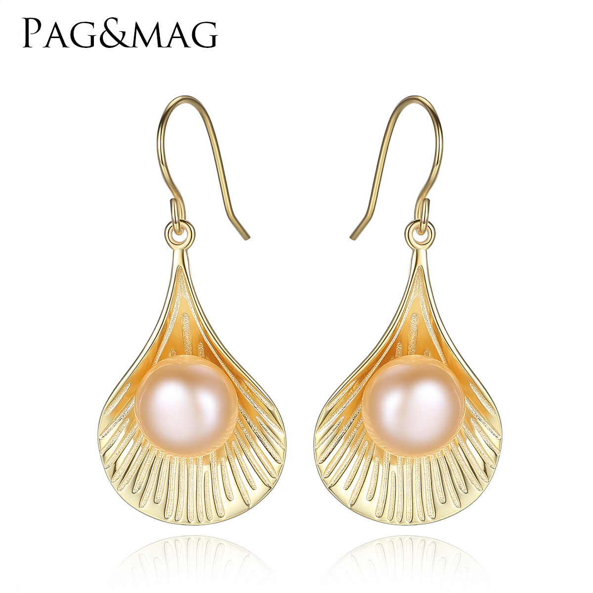 PAG&MAG S925 pure silver earrings 9-9.5mm natural pearls 18K genuine gold plated Pearl Pearl Earrings free shipping
PAG&MAG S925 pure silver earrings 9-9.5mm natural pearls 18K genuine gold plated Pearl Pearl Earrings free shipping