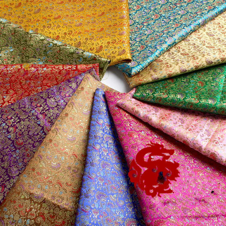 Ancient Chinese Clothing Han Dynasty Baby Clothes Kimono Silk ClothDamask Fabric Brocade - Celosia Series Width 90cm