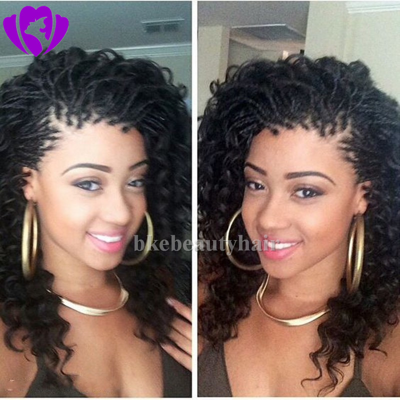 180density Synthetic Braids Box Braids Wig Lace Front Wigs for Women afro curly wig Short Bob Hair Heat Resistant Fiber