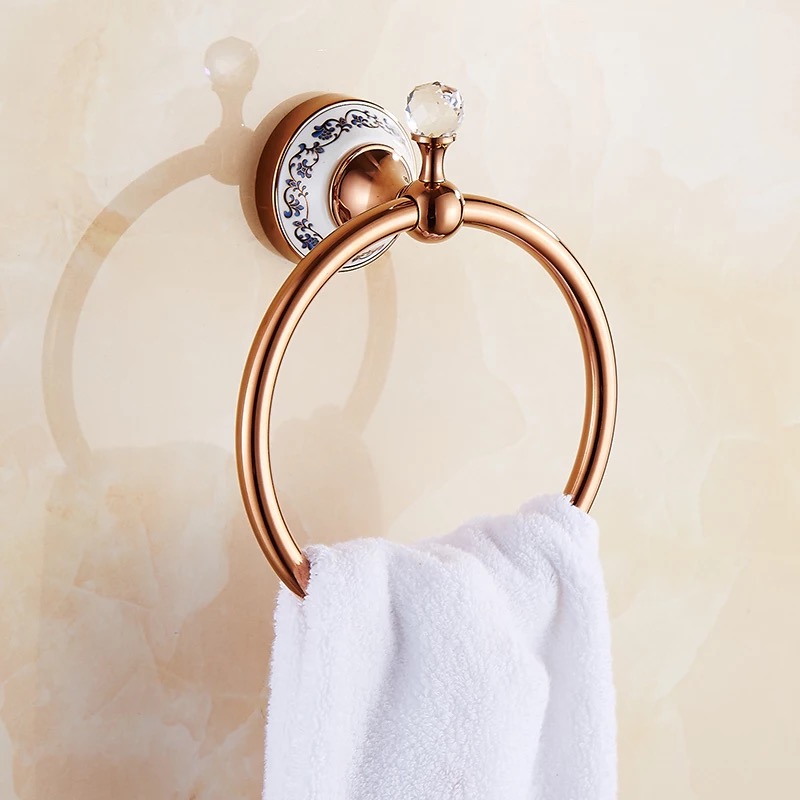 Rose god Brass Towel Holder Bath Shelf Towel Rack Hangers Luxury Bathroom Accessories Wall Mounted Towel Bar
Rose god Brass Towel Holder Bath Shelf Towel Rack Hangers Luxury Bathroom Accessories Wall Mounted Towel Bar