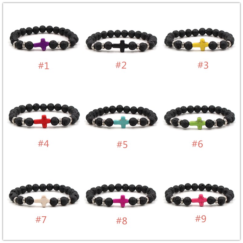 8mm Natural Black Lava Stone Cross Cham Bracelet DIY Essential Oil Diffuser Bracelet for women Yoga Jewelry
8mm Natural Black Lava Stone Cross Cham Bracelet DIY Essential Oil Diffuser Bracelet for women Yoga Jewelry