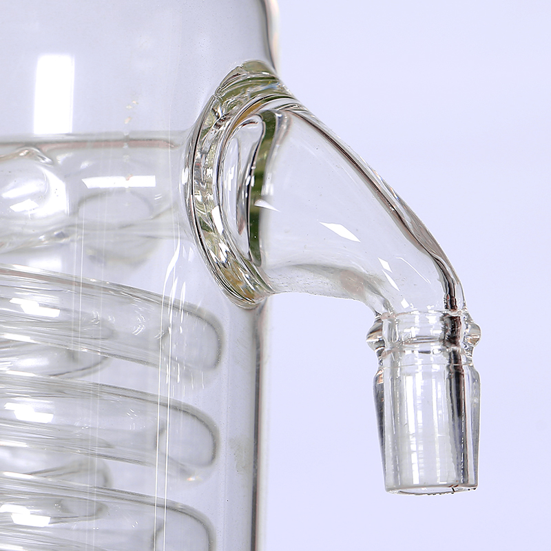 ZOIBKD Supply F-20L Volume Water Oil Bath With Condenser Reflux Flask For Lab Heating Single Layer Glass Reactor