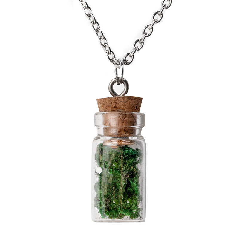 European And American Jewelry Handmade Creative Seaweed Bottle Necklace Vintage Glass Bottle Clavicle Chain Pendant Free Shipping
European And American Jewelry Handmade Creative Seaweed Bottle Necklace Vintage Glass Bottle Clavicle Chain Pendant Free Shipping
