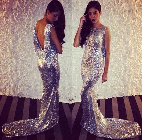 2012 Silver Bling Sequins Party Prom Dresses Mermaid Backless Sweep Train Celebrity Evening Dress Gowns, Same as picture
2012 Silver Bling Sequins Party Prom Dresses Mermaid Backless Sweep Train Celebrity Evening Dress Gowns, Same as picture