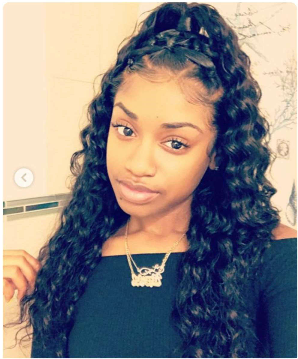 Brazilian Loose wavy hair puff updo remy Human Hair Ponytail Extension Brazilian Virgin Hair Ponytail Extension with black drawstring 1b