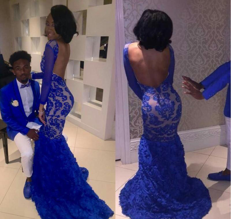 2019 Royal Blue Lace Prom Dress Mermaid Bateau Long Formal Pageant Holidays Wear Graduation Evening Party Gown Custom Made Plus Size, Black
2019 Royal Blue Lace Prom Dress Mermaid Bateau Long Formal Pageant Holidays Wear Graduation Evening Party Gown Custom Made Plus Size, Black