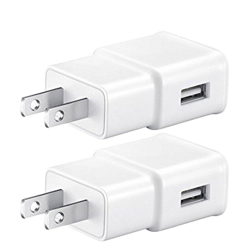 USB Wall Charger 5V 2A AC Travel Home Charger Adapter US EU Plug for universal smartphone android phone White Black Color