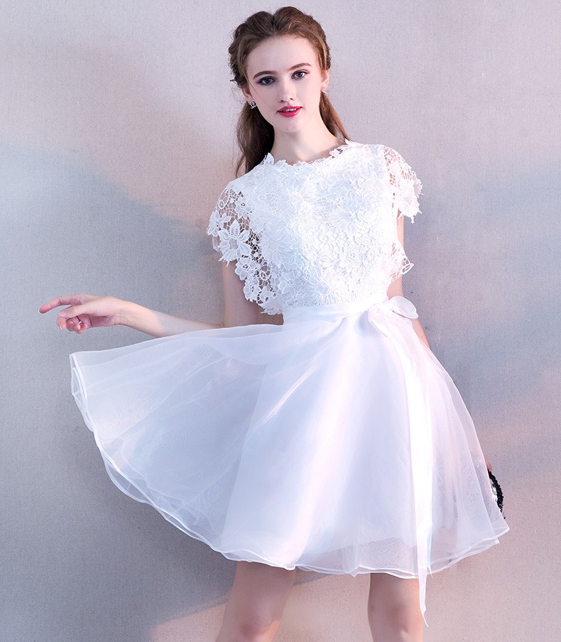 Elegant Hot Pink Lace Homecoming Dresses Sash White Short Prom Dresses Cheap Graduation Gowns Custom Made Semi Formal Dress 2020, Same as picture
Elegant Hot Pink Lace Homecoming Dresses Sash White Short Prom Dresses Cheap Graduation Gowns Custom Made Semi Formal Dress 2020, Same as picture