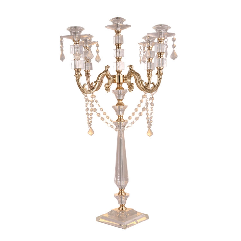 New style Acrylic Candle Holders 5-arms Candelabras With Crystal Pendants 77CM/30" Height Elegant Wedding Centerpiece best00075
New style Acrylic Candle Holders 5-arms Candelabras With Crystal Pendants 77CM/30" Height Elegant Wedding Centerpiece best00075