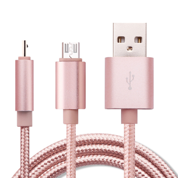 2.1A Metal Braid Type C USB Cables For Note 10 Micro USB Cable Charger Lead Android 1M 3FT 2M 6FT 3M 10FT