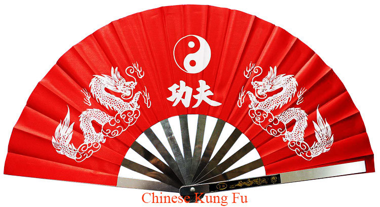 All stainless steel fan bones tai chi kung fu fan tieshan dance quinquagenarian fitness metal fan
