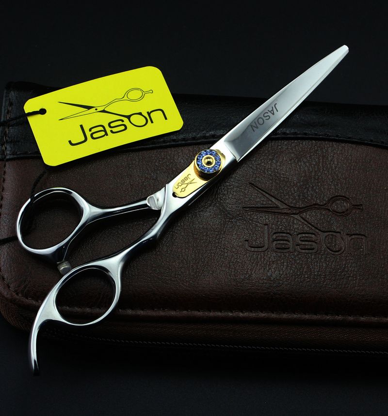 Right hand JASON HB-01 stainless steel 6.0 inch hair cutting/thinning scissors,6CR 62HRC hair scissors kit
