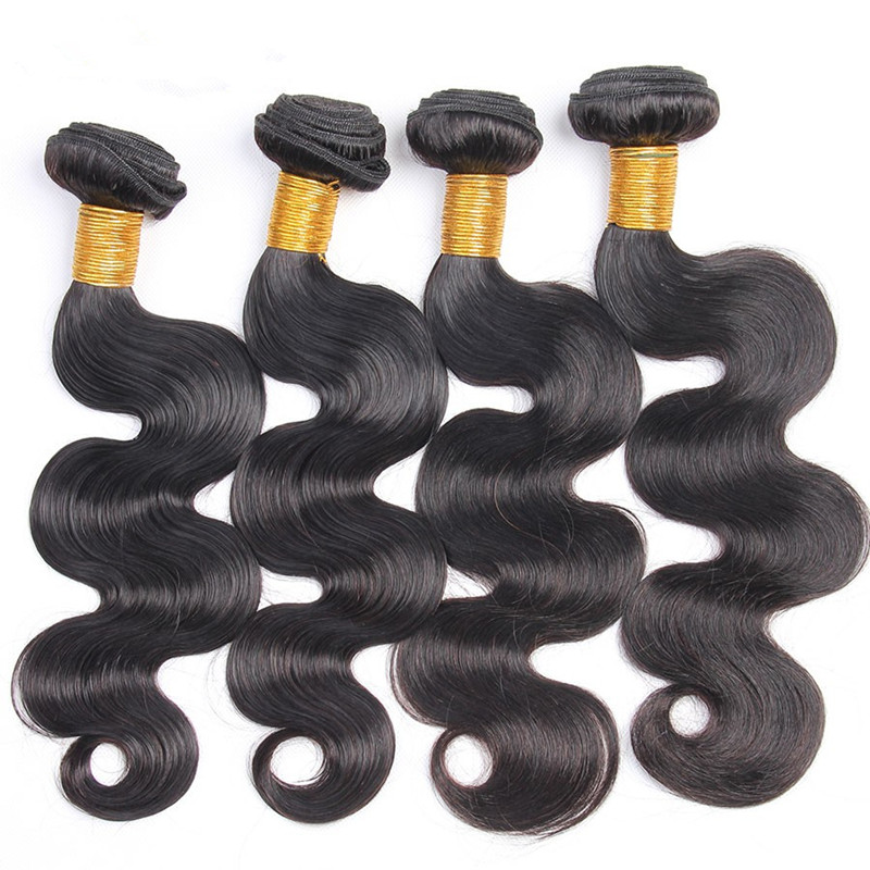 Elibess Brand brazilian virgin hair bundles human hair Body wave weave Natural Color, 100gr one piece & 4pcs Lot, Free DHL