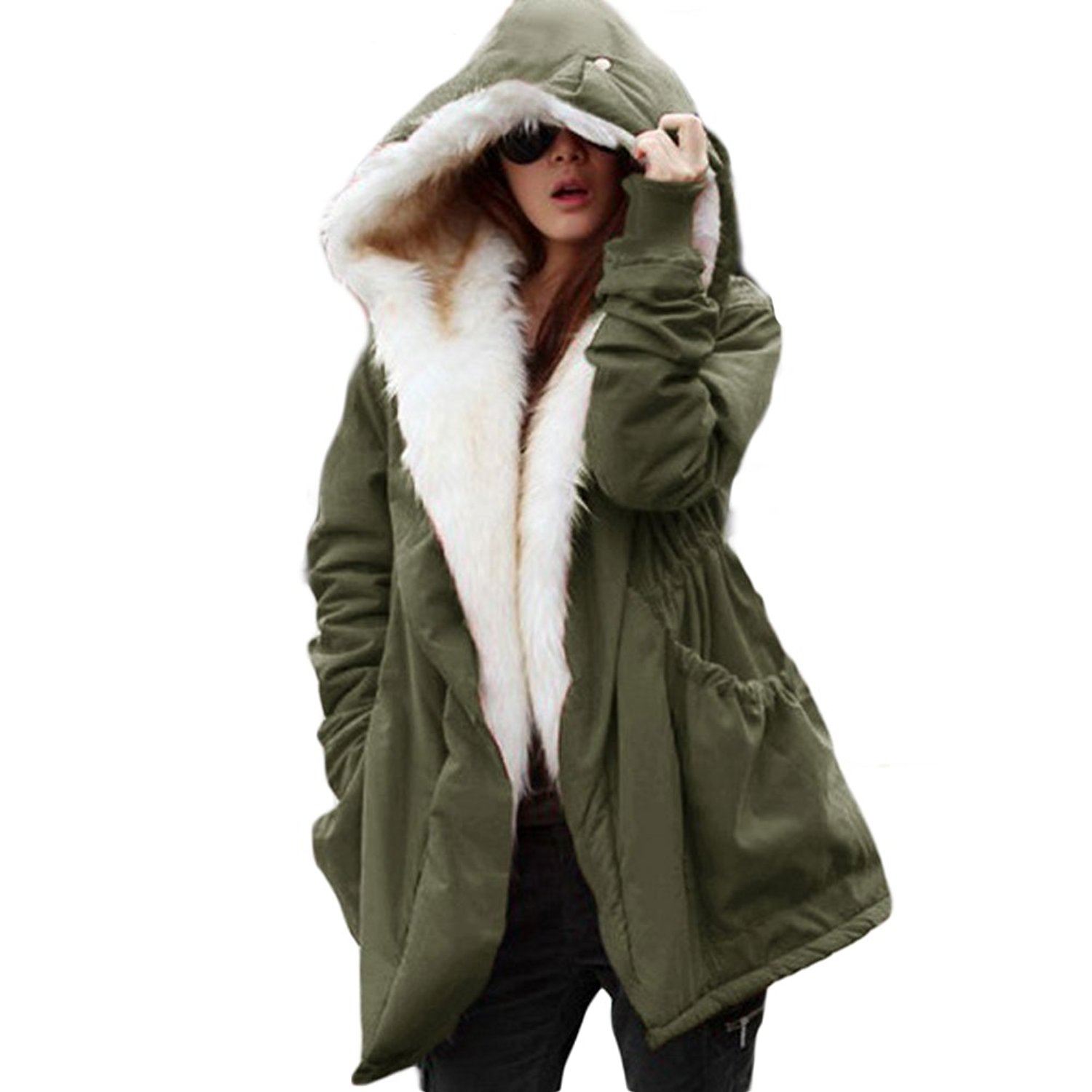 Winter Fashion Women Casual Hoodie Coat Jacket Parkas Long Trench Overcoat Large Black Blue S
Winter Fashion Women Casual Hoodie Coat Jacket Parkas Long Trench Overcoat Large Black Blue S
