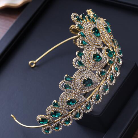 3 colors wedding crown Pearls Rhinestone Bridal Hair Accessorie fascinator Crown Tiara Zapatos de las novias blancos Coronas de la boda