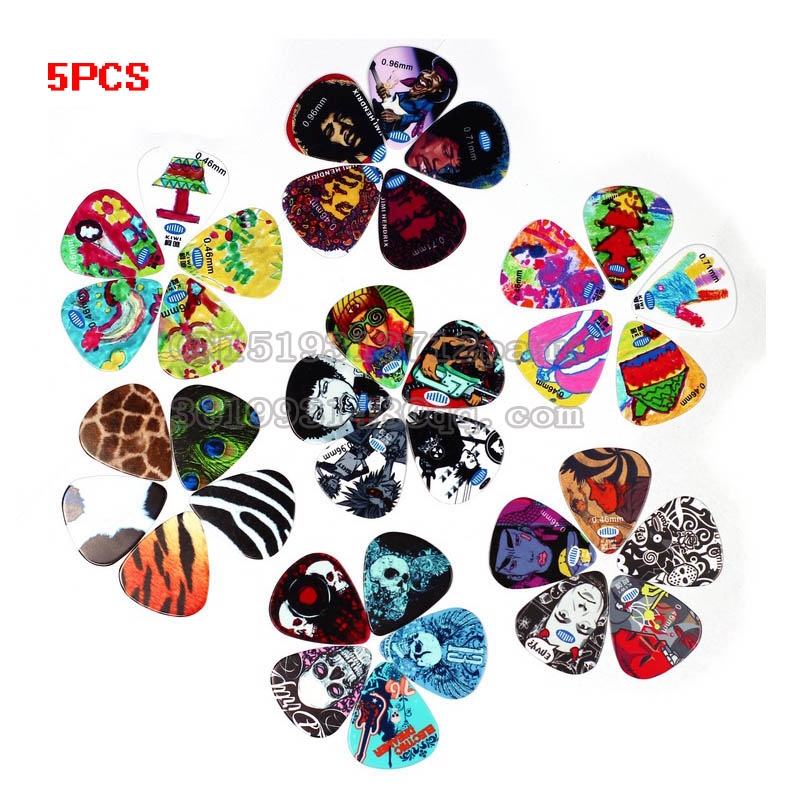 5pcs a Set Guitar bass Picks 0.46mm/0.71mm/0.96mm/1.2mm Variety of thickness Collocation personality Painted ABS Plectrums
5pcs a Set Guitar bass Picks 0.46mm/0.71mm/0.96mm/1.2mm Variety of thickness Collocation personality Painted ABS Plectrums