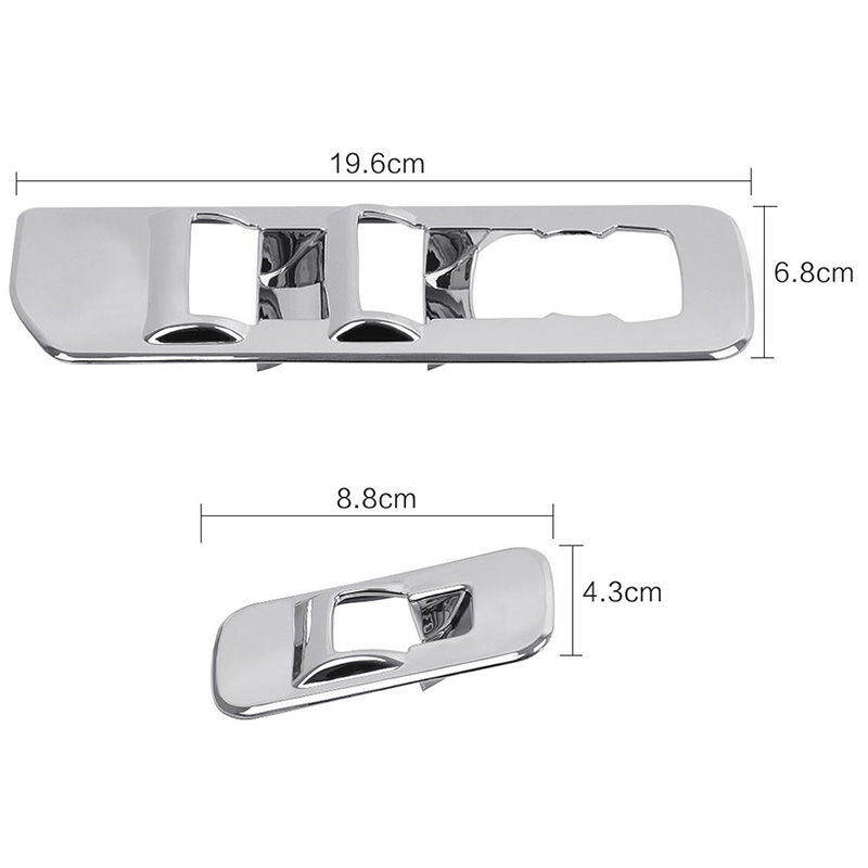 ABS Car Windows Lift Switch Panel Decoration Frame Cover For Ford F150 2015+ Auto Interior Accessories