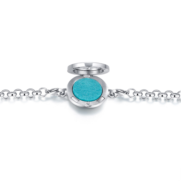 25mm Tree of life Locket Bracelet Aromatherapy / Essential Oil Stainless Steel Diffuser Locket bracelet 7.5'' wrist wiith pads