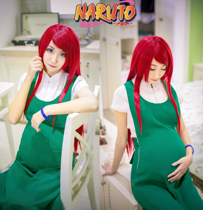 Naruto Shippuden Uzumaki Naruto Mother Uzumaki Kushina Anime Cosplay Costume