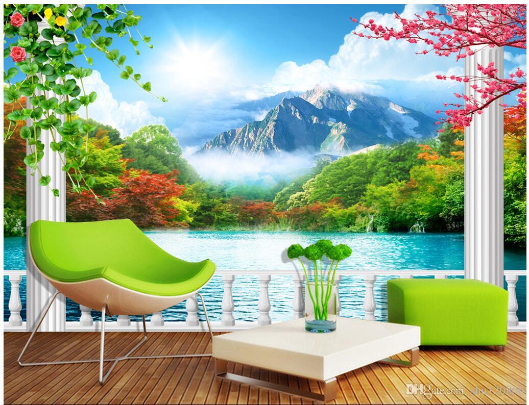 3d room wallpaper on a wall custom photo mural Mountain lake flowers landscape Home decor background 3d wall murals wallpaper for walls 3 d, Green
3d room wallpaper on a wall custom photo mural Mountain lake flowers landscape Home decor background 3d wall murals wallpaper for walls 3 d, Green