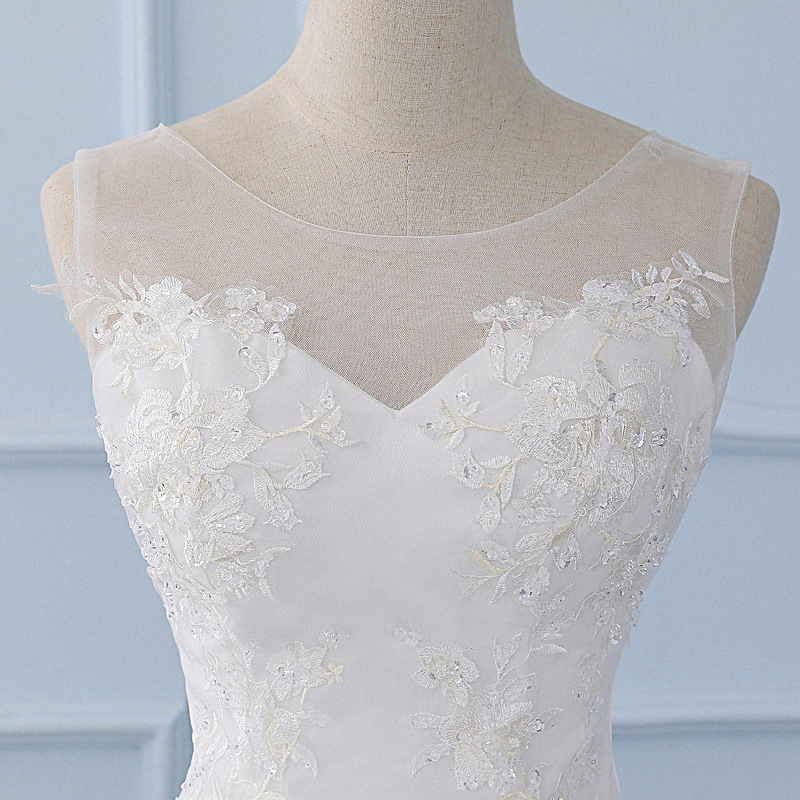 2018 Simple Lace Wedding Dress Cheap Customized Bridal Gowns Women Plus Size Wedding Dresses Ball Gown Vestidos Novia