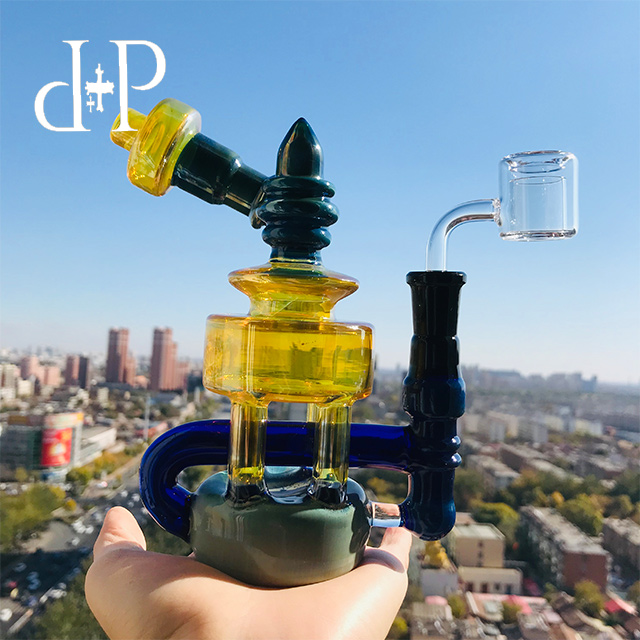 Plus Glass Bong Water Pipe 026C Mini Tiffany Unique Cobalt Blue Fumed color heady art pipe with percolator 7.2" Height 14mm Female
Plus Glass Bong Water Pipe 026C Mini Tiffany Unique Cobalt Blue Fumed color heady art pipe with percolator 7.2" Height 14mm Female