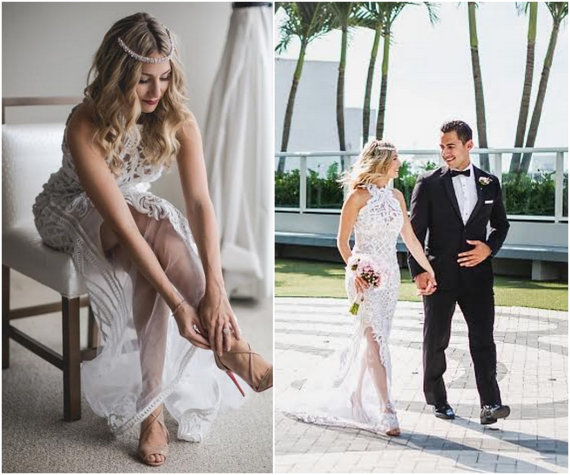 Sexy Mermaid Wedding Dresses Lace Appliques Pearls Sweep Train Sleeveless Beach Bridal Gowns Hollow Back Plus Size Wedding Dress Garden