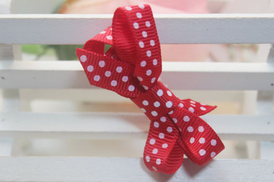 100pcs 2" Wave point dot Hair Bow clip Baby mini Hairbows Grosgrain Ribbon Boutique bowknot with Alligator clip headwear Accessories HD3346