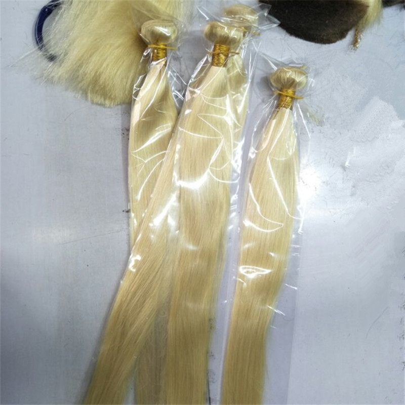 bleach blonde color 613 human hair weft bundles brazilian hair extensions 50gr pc 6pcs 1228 inch option