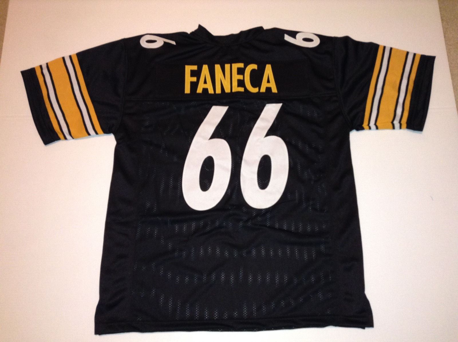 Cheap Retro custom Sewn Stitched #66 Alan Faneca Black MITCHELL & NESS Jersey Top S-5XL,6XL Men&#039;s Football Jerseys Rugby от DHgate WW