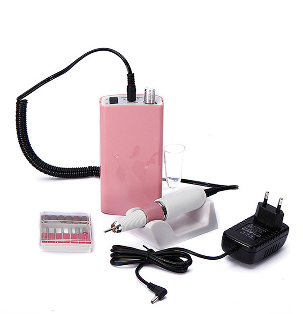 Rechargeable Portable 18W 30000RPM Electric Nail Drill Machine Acrylic File Manicure Pedicure Set