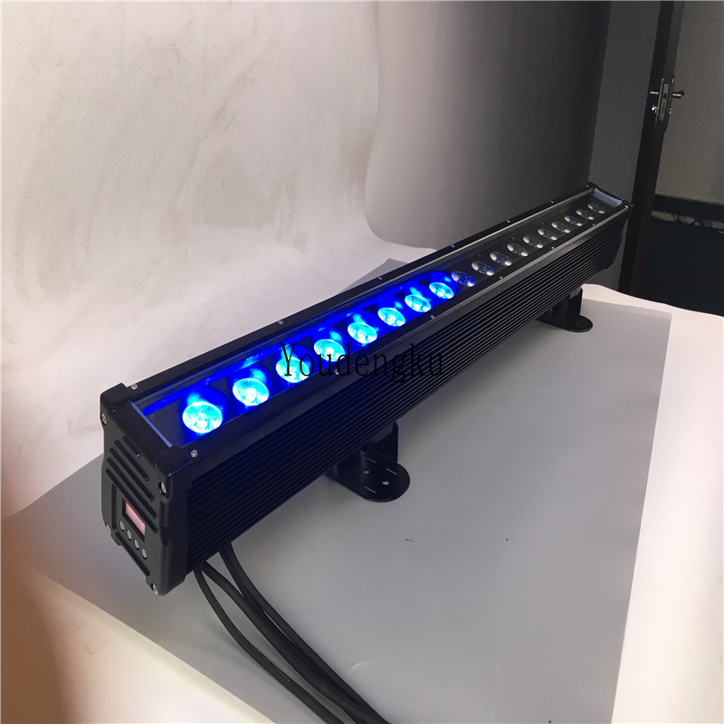 4pieces 10w point control wall washer linear led 18x10w rgbw 4in1 dmx waterproof dimmable outdoor led lights wall washer