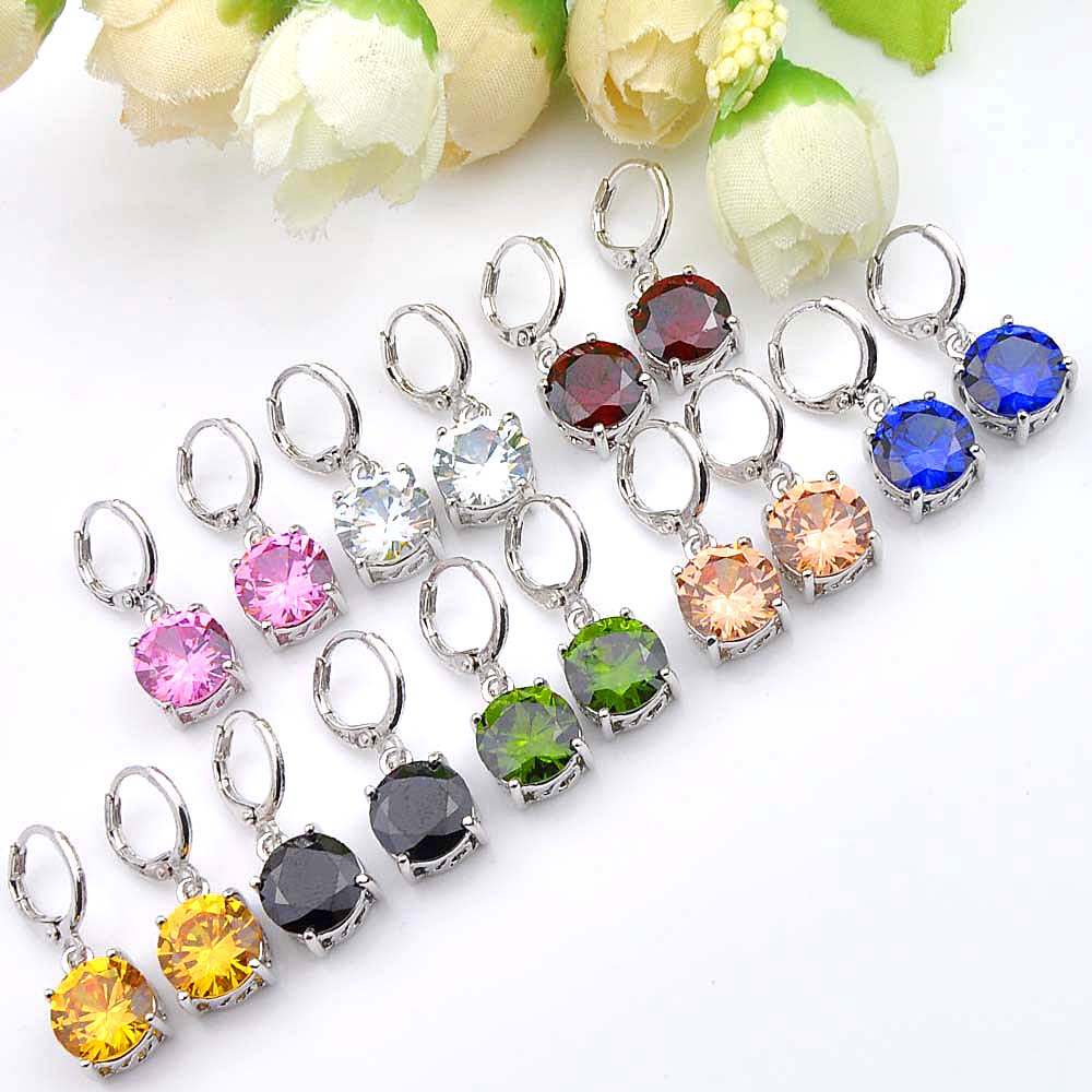Luckyshine Hot!!! Fashion Vintage Round Shaped Topaz Morganite Kunzite Peridot Gemstone for women 925 silver charm Cz Zircon Drop earrings
Luckyshine Hot!!! Fashion Vintage Round Shaped Topaz Morganite Kunzite Peridot Gemstone for women 925 silver charm Cz Zircon Drop earrings