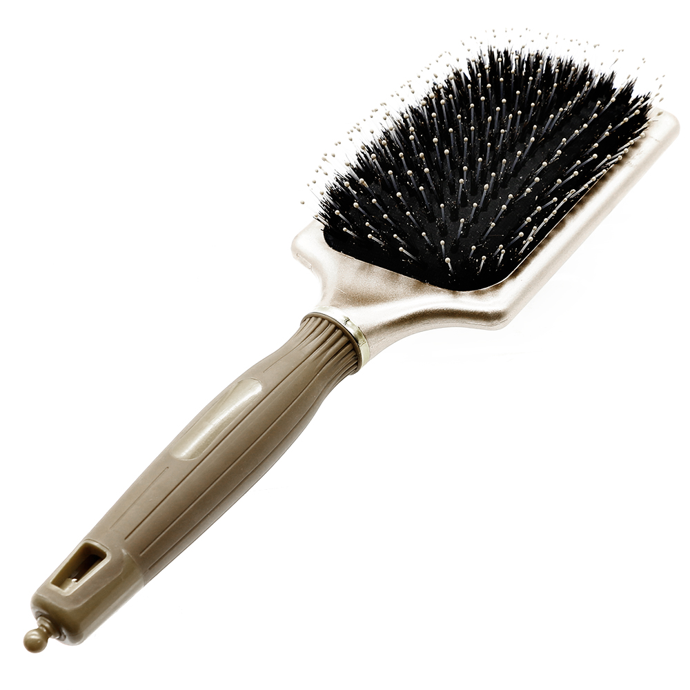 Pro New Gold Paddle Cushion Hair Brush With Natural Boar Bristle Square Hair Scalp Massage Brush Detangle Hairdressing Care Comb
Pro New Gold Paddle Cushion Hair Brush With Natural Boar Bristle Square Hair Scalp Massage Brush Detangle Hairdressing Care Comb
