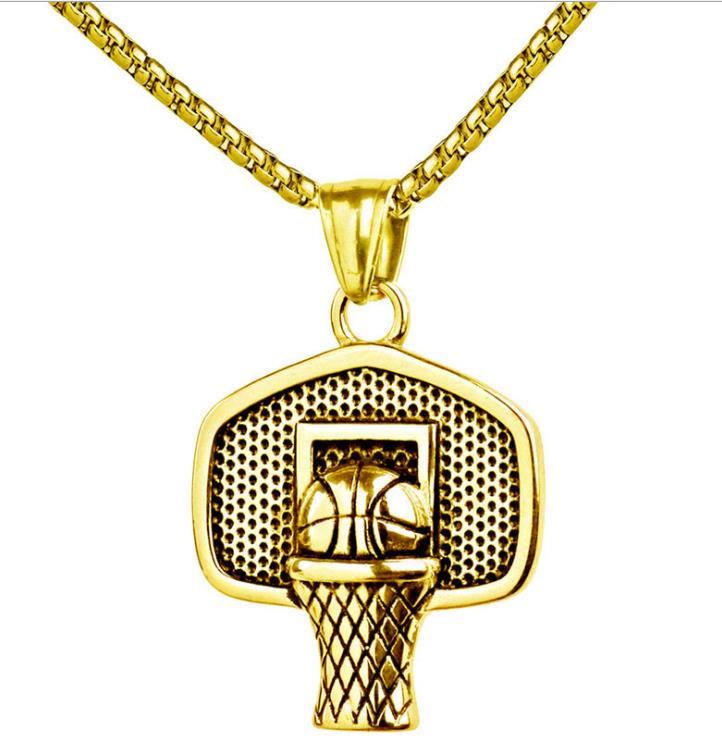 Hip Hop Iced Out Gold silver Plated Mini Basketball Rim Pendant Necklace Long Chain Necklaces Mens Jewelry Gold Silver 2 Colors Fashion
Hip Hop Iced Out Gold silver Plated Mini Basketball Rim Pendant Necklace Long Chain Necklaces Mens Jewelry Gold Silver 2 Colors Fashion