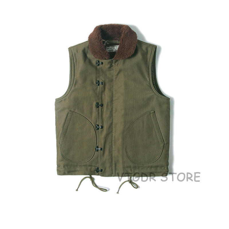 BOB DONG N-1D Deck Vest US Navy Jacket USN Wool Lining Motorcycle Bike Mens Coat, Khaki green
BOB DONG N-1D Deck Vest US Navy Jacket USN Wool Lining Motorcycle Bike Mens Coat, Khaki green